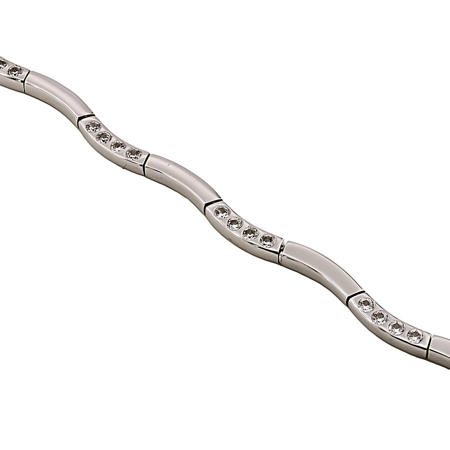 9ct Gold Cubic Zirconia Bracelet